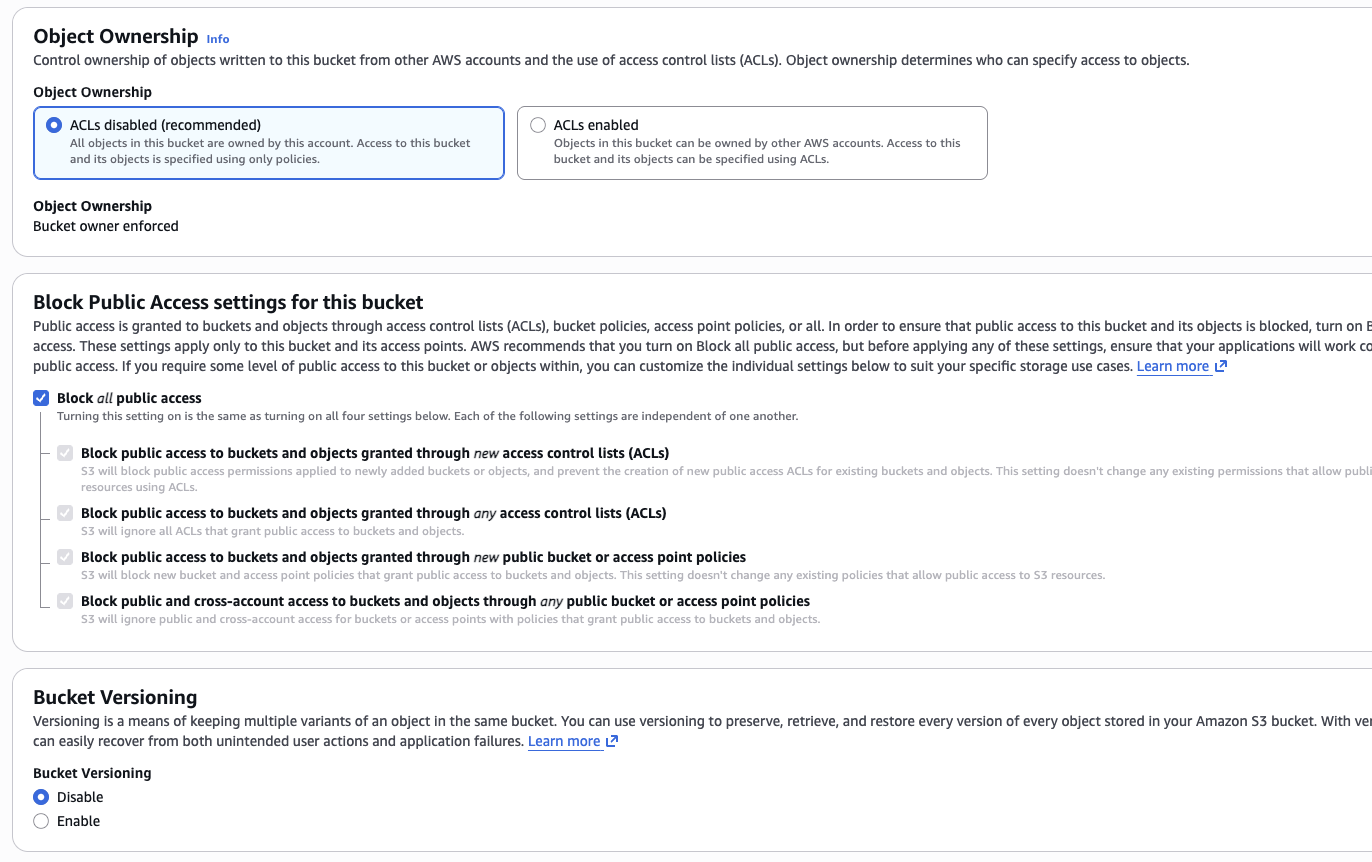 Block Public Access