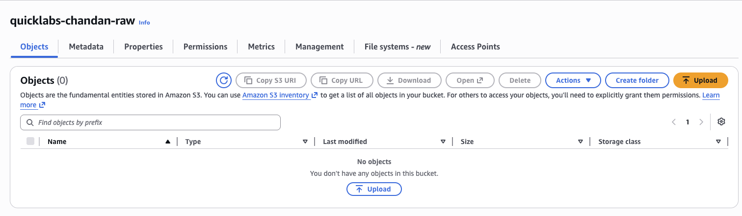 Create Folder in S3 Bucket